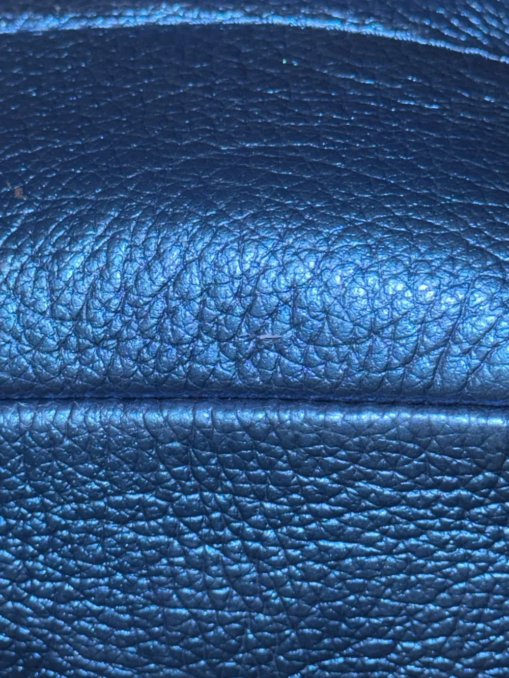 NWT Portland Leather convertible backpack Rue Comet Blue Metallic
